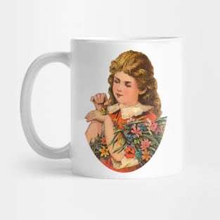 little girl with the butterfly Mug